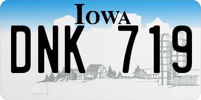 IA license plate DNK719