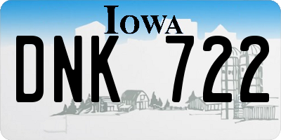 IA license plate DNK722