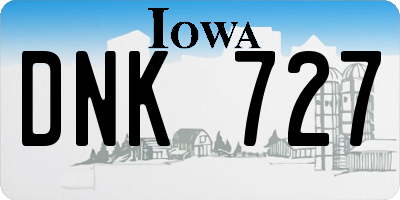 IA license plate DNK727