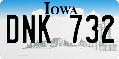 IA license plate DNK732