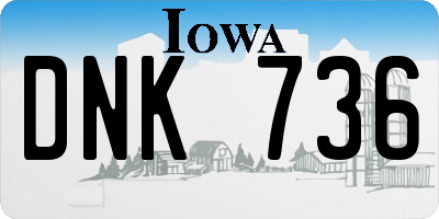 IA license plate DNK736
