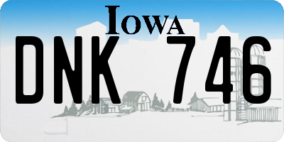 IA license plate DNK746