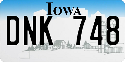 IA license plate DNK748