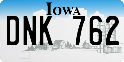 IA license plate DNK762