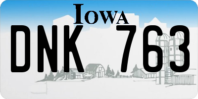 IA license plate DNK763
