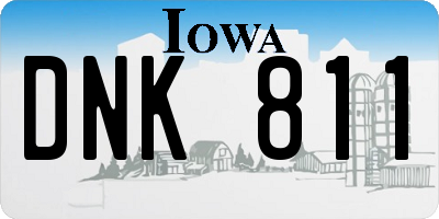 IA license plate DNK811