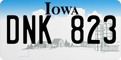 IA license plate DNK823