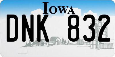 IA license plate DNK832