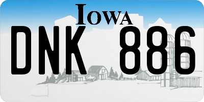 IA license plate DNK886