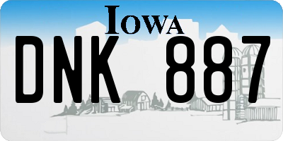 IA license plate DNK887