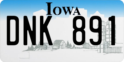 IA license plate DNK891
