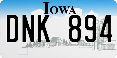 IA license plate DNK894