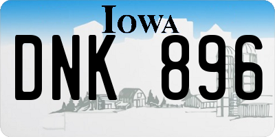 IA license plate DNK896