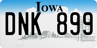 IA license plate DNK899