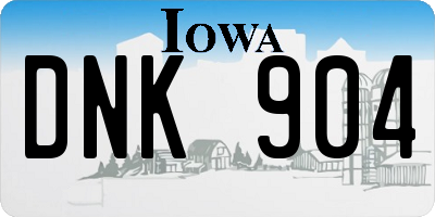 IA license plate DNK904