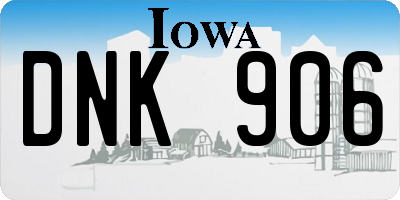 IA license plate DNK906