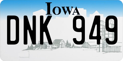 IA license plate DNK949