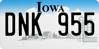 IA license plate DNK955