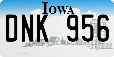 IA license plate DNK956