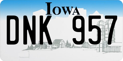 IA license plate DNK957