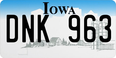 IA license plate DNK963