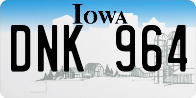 IA license plate DNK964