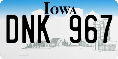 IA license plate DNK967