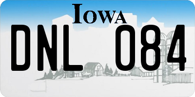 IA license plate DNL084