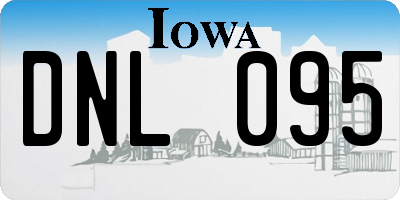 IA license plate DNL095