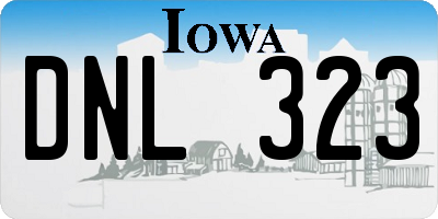 IA license plate DNL323