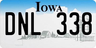 IA license plate DNL338