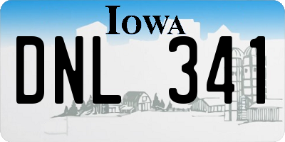 IA license plate DNL341