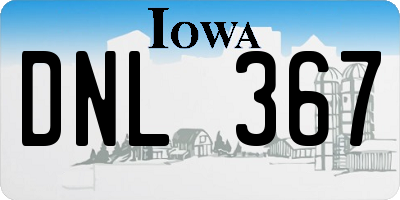IA license plate DNL367