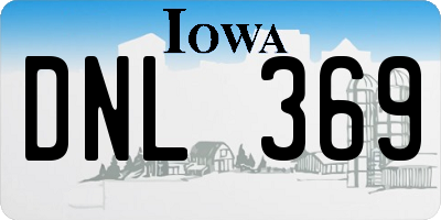 IA license plate DNL369