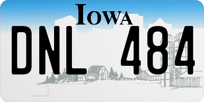 IA license plate DNL484