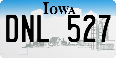 IA license plate DNL527