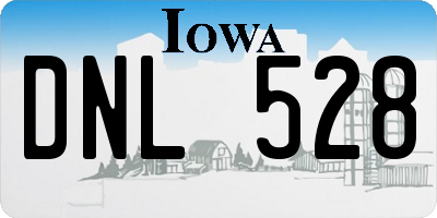 IA license plate DNL528