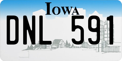 IA license plate DNL591