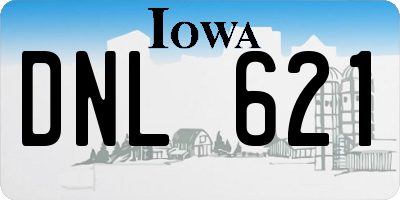 IA license plate DNL621