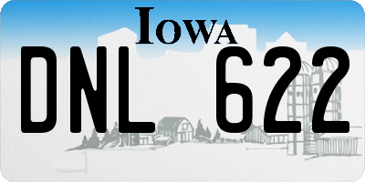 IA license plate DNL622