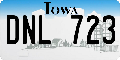 IA license plate DNL723