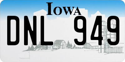 IA license plate DNL949