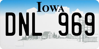 IA license plate DNL969
