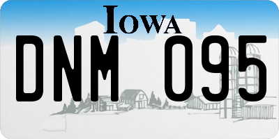 IA license plate DNM095