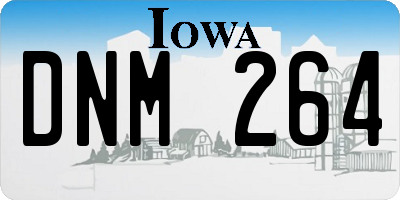 IA license plate DNM264