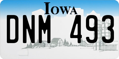 IA license plate DNM493
