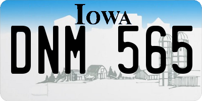 IA license plate DNM565