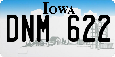 IA license plate DNM622