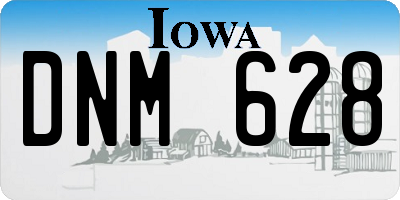 IA license plate DNM628