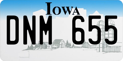 IA license plate DNM655